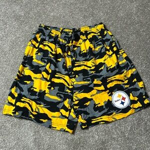 retro pittsburgh steelers shorts
